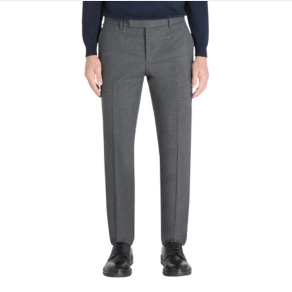 PT Torino Super Slim Pants Trousers Mens 50 34 Charcoal Gray Wool Super 130's - Picture 2 of 15